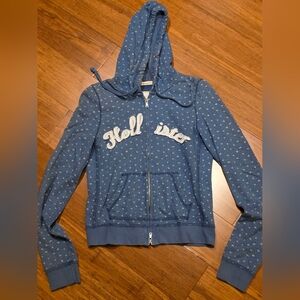 Hollister Vintage Blue Zip-Up Hoodie